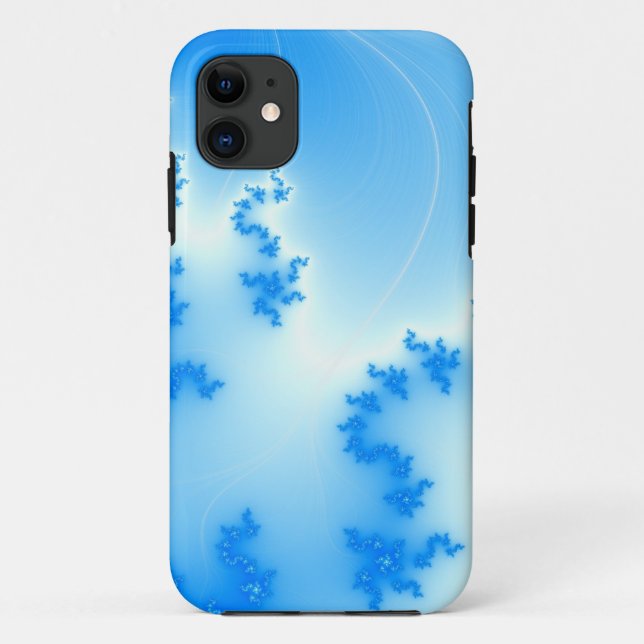 blue and white abstract Case-Mate iPhone case (Back)