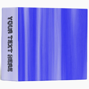 Blue and white abstract design 3 ring binder