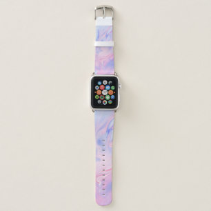 BLUE AND WHITE ABSTRACT PAINTING 5 APPLE WATCH BAND