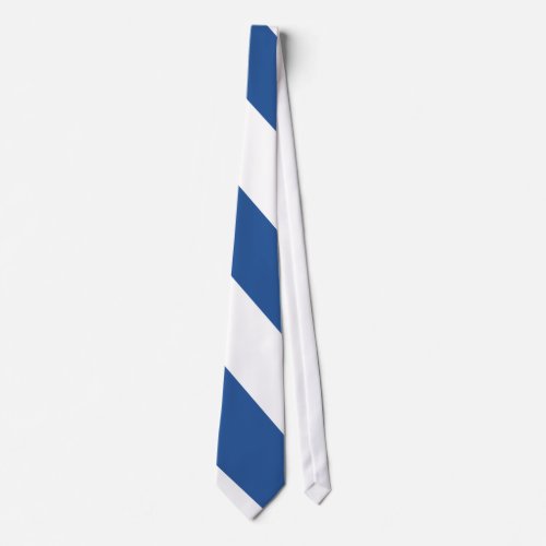 Blue and White Air Hawk Diagonal_Striped Neck Tie