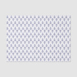 Blue and white anchor allover pattern tissue paper
