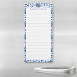 Blue And White Antique Chinoiserie Chic To-do List Magnetic Notepad at Zazzle