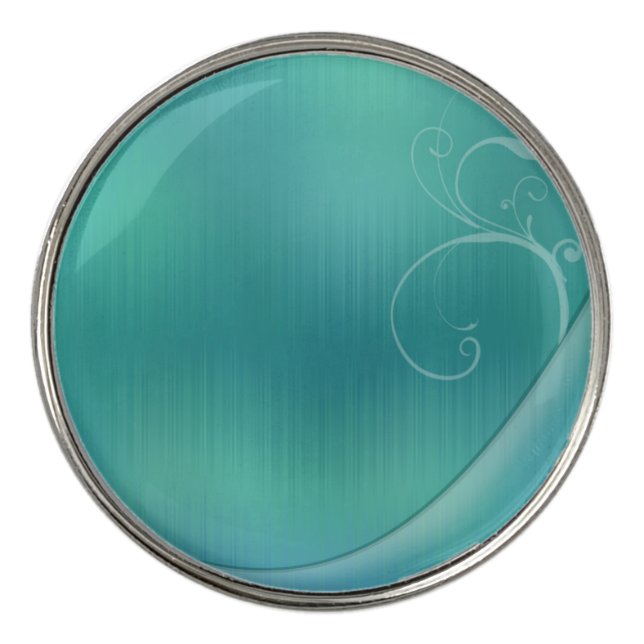 Blue and white background Best Golf Ball Marker (Front)