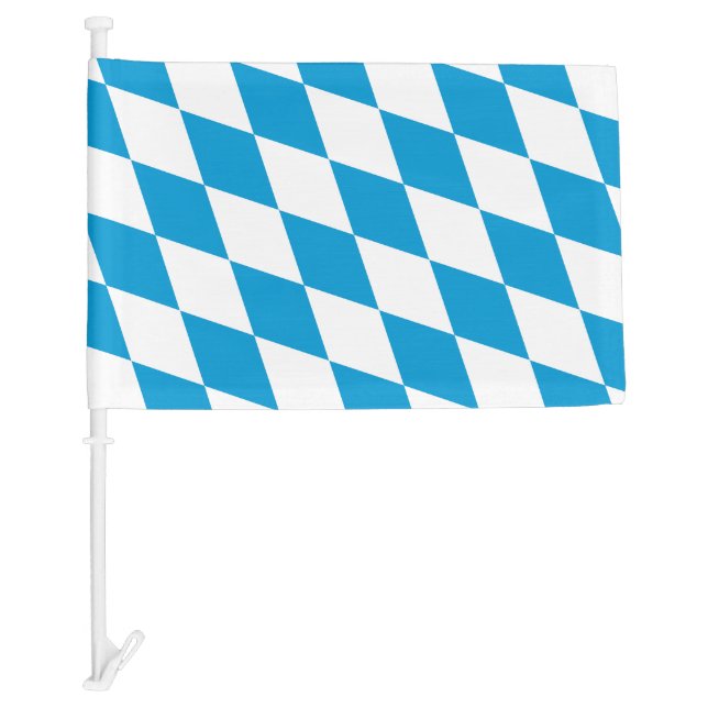 Blue and White Bavaria Diamond Flag Pattern (Front)