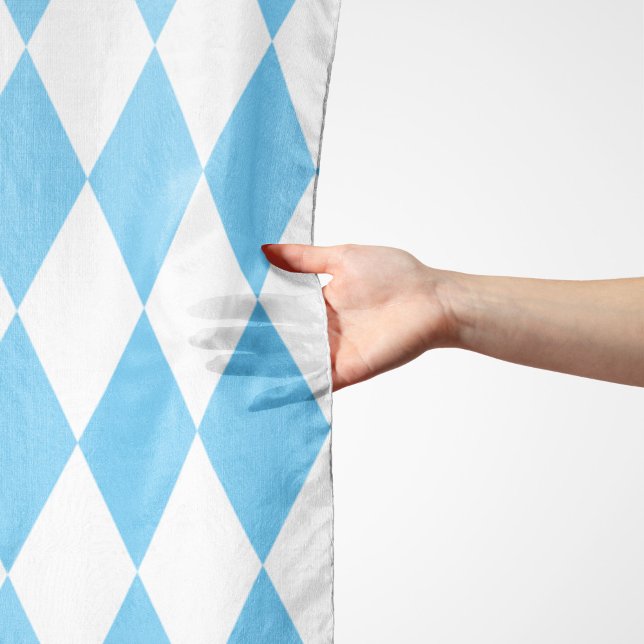 Blue and White Bavaria Rhombus Flag Pattern Scarf (Creator Uploaded)