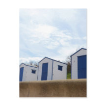 Blue And White Beach Huts