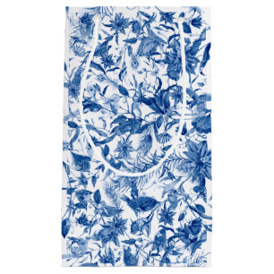  Blue and White Birds Small Gift Bag