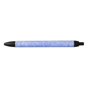 Blue And White Bubbles Pen