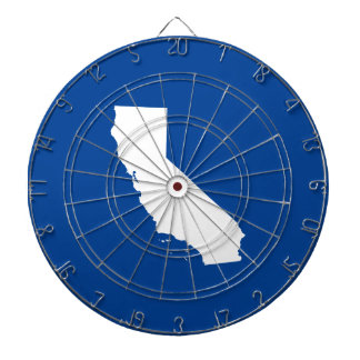 Blue and White California Dart Board