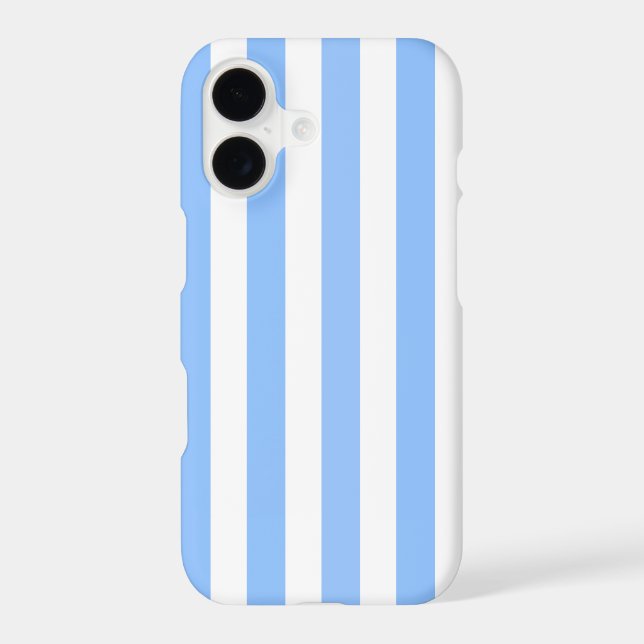 Blue and white candy stripes Case-Mate iPhone case (Back)