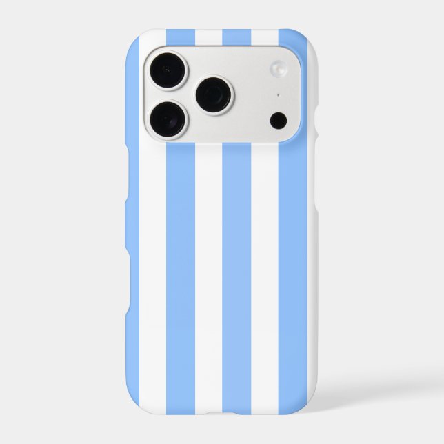 Blue and white candy stripes Case-Mate iPhone case (Back)