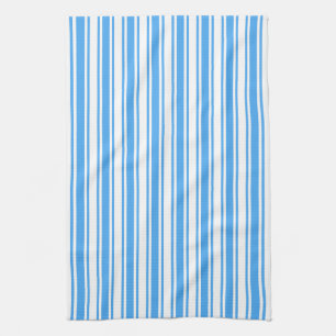 Blue and white candy stripes kitchen towel