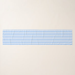 Blue and white candy stripes scarf