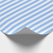 Blue and white candy stripes wrapping paper (Corner)