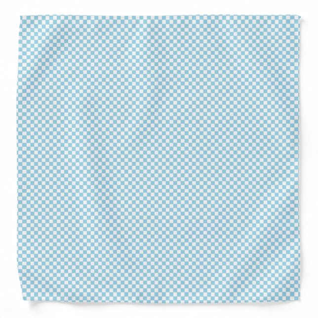 blue and white checkered bandana (Front)