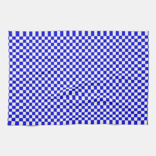 Blue and White Checkered Kitchen Towel