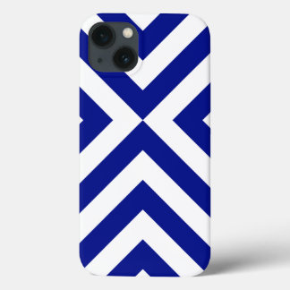 Blue and White Chevrons Battery Case