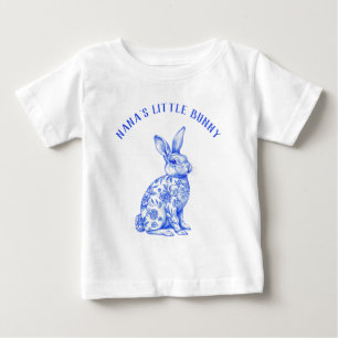 Blue and White Chinoiserie Baby Infant  T-Shirt