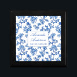 Blue and White Chinoiserie Bridesmaid Gift Gift Box<br><div class="desc">Beautiful asian-inspired blue and white rose flowers custom gift for bridesmaid and attendants.</div>
