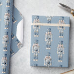 Blue and White Chinoiserie Christmas Nutcracker Wrapping Paper<br><div class="desc">PreppyPrint.com - Celebrate Christmas in style! Add your personalized touch. Transfer this design onto the products of your choice too! Please visit my designer store,  PreppyPrint.com,  for coordinating items.</div>