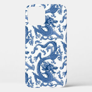 Blue and White Chinoiserie Dragon  iPhone 12 Pro Case