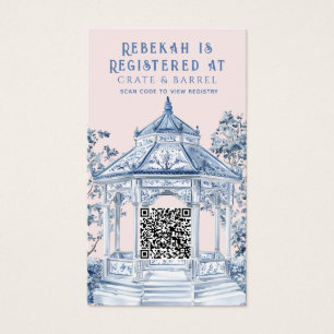 Blue and White Chinoiserie Gazebo Gift Registry