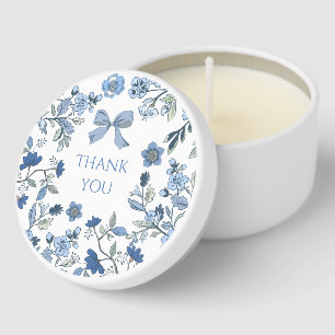 Blue and White Chinoiserie Mini Candle Favors