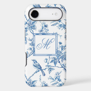 Blue and White Chinoiserie Monogram iPhone 17 Air Case