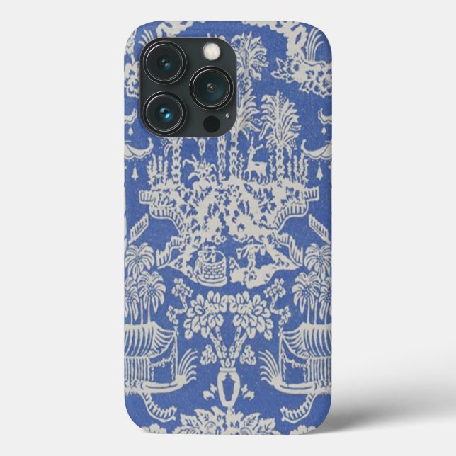 Blue and White Chinoiserie Oriental Case-Mate iPhone Case (Back)