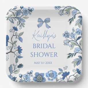 Blue and White Chinoiserie Paper Plates