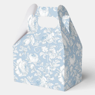 Blue and White Chinoiserie Pattern Favor Boxes