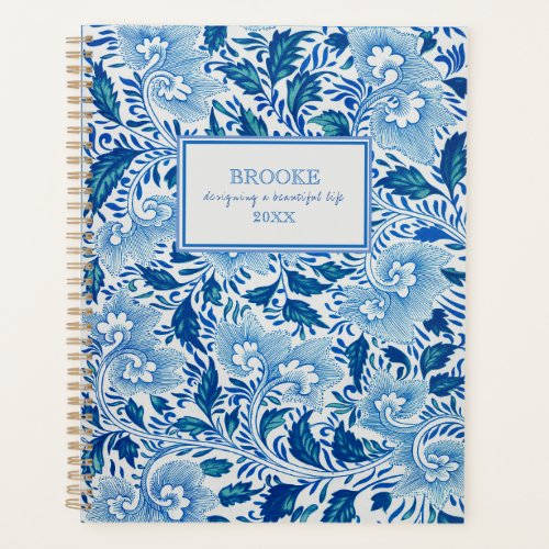 Blue and White Chinoiserie Planner