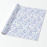 Blue and White Chinoiserie Wrapping Paper<br><div class="desc">The perfect Chinoiserie wrapping paper! Thick,  crisp paper,  perfect for year round gift giving! 

Add a red or green bow for Christmas,  navy blue,  gold,  pink or white for birthdays,  weddings,  bridal showers and much more!</div>