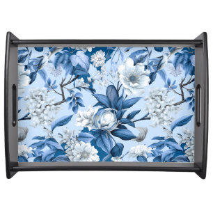 Blue and White Chinoserie Series Design 3 Serving Tray