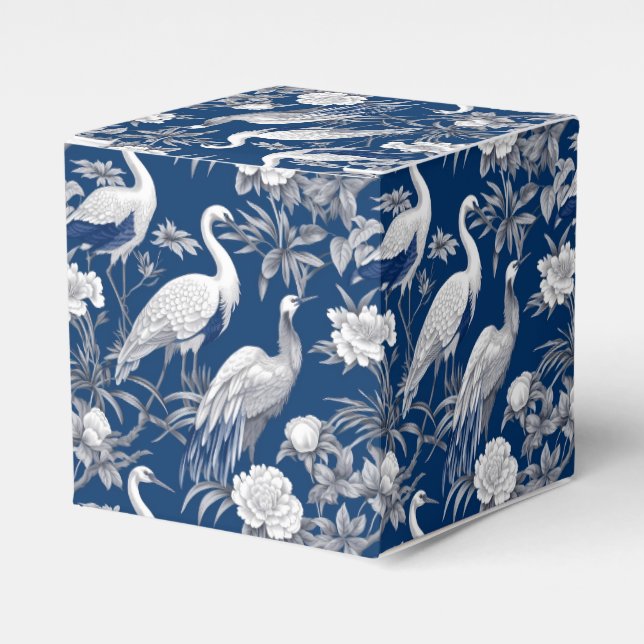 Blue and White Chinoserie Series Design 7 Favor Boxes (Front Side)