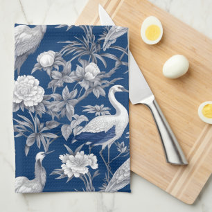 Blue and White Chinoserie Series Design 7 Kitchen Towel