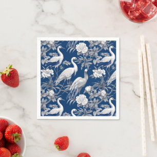 Blue and White Chinoserie Series Design 7 Napkins