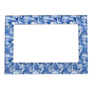Blue and White Chinoserie Series Design 8 Magnetic Frame