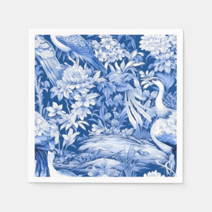 Blue and White Chinoserie Series Design 8 Napkins