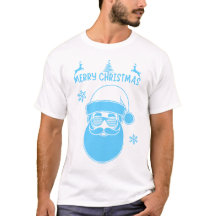 Blue and White Christmas Merry Christmas
