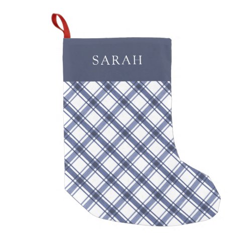 Blue and White Christmas Stocking