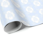 Blue and White Christmas Trees  Wrapping Paper<br><div class="desc">Blue and white Grandmillennial Christmas trees Christmas wrapping paper.</div>