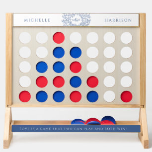 Blue and white circle of leaves art custom wedding fast four