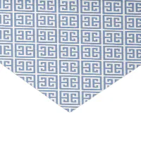 Greek Key Pattern in Navy Blue and White Tissue Paper