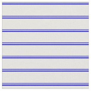 Blue and White Colored Stripes Fabric