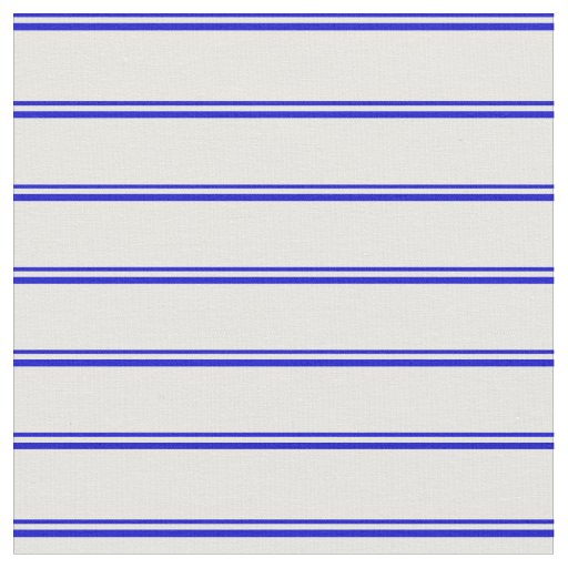 Blue and White Colored Stripes Fabric