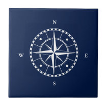 Metal art compass rose – Blue Urchin