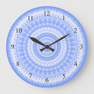 Blue and White Country Kitchen Wall Clock