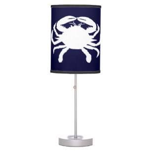 Blue and White Crab Shape Table Lamp