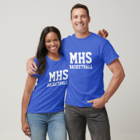 Blue and White Custom Basketball Team Spirit